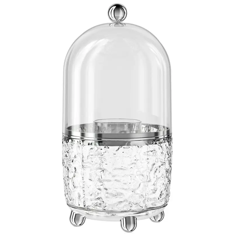 Transparent Makeup Brush Storage with Lid