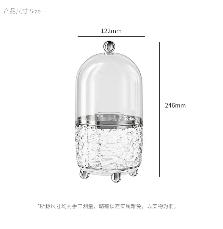 Transparent Makeup Brush Storage with Lid — feature 9