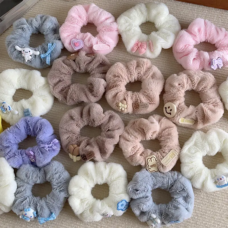 Plush Hair Band for Girls with Pink Bow — feature 3
