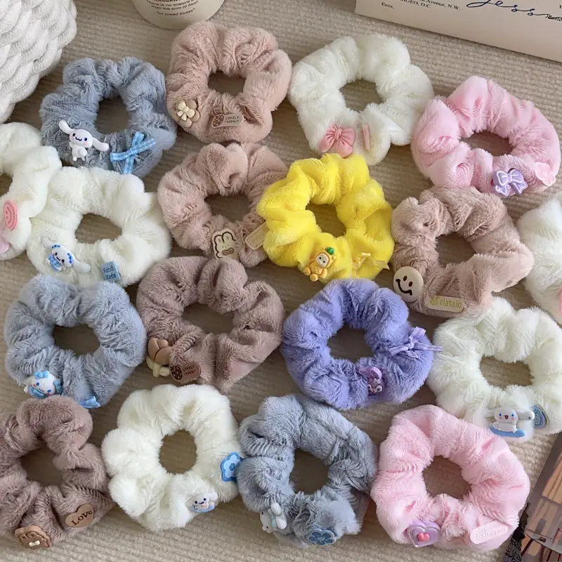 Plush Hair Band for Girls with Pink Bow — feature 4