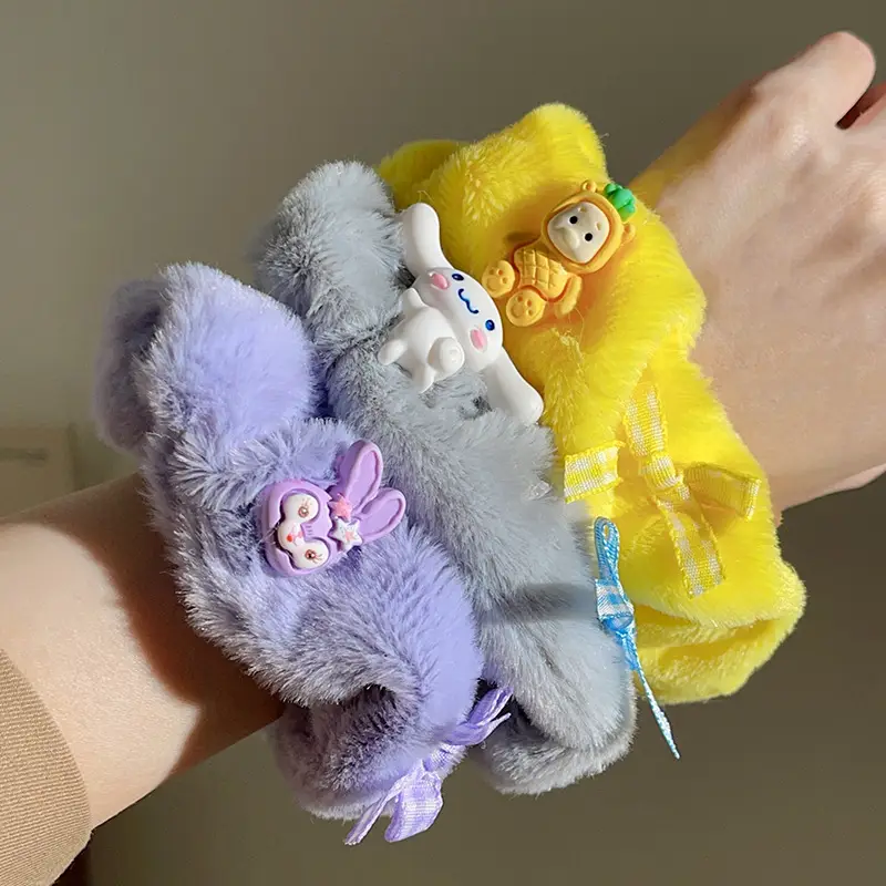Plush Hair Band for Girls with Pink Bow — feature 7