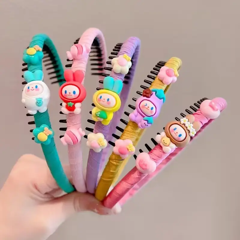 Cute Cartoon Toothed Hair Bands for Girls