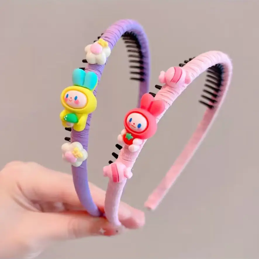 Cute Cartoon Toothed Hair Bands for Girls