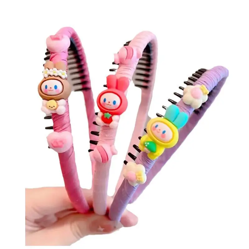 Cute Cartoon Toothed Hair Bands for Girls