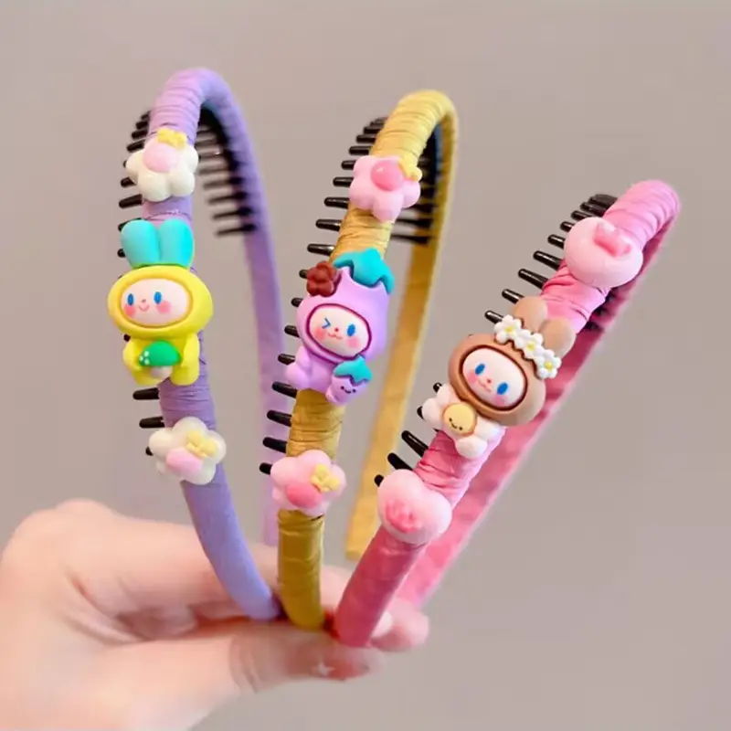 Cute Cartoon Toothed Hair Bands for Girls — feature 24
