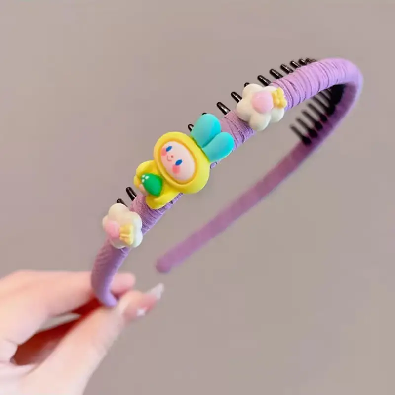 Cute Cartoon Toothed Hair Bands for Girls