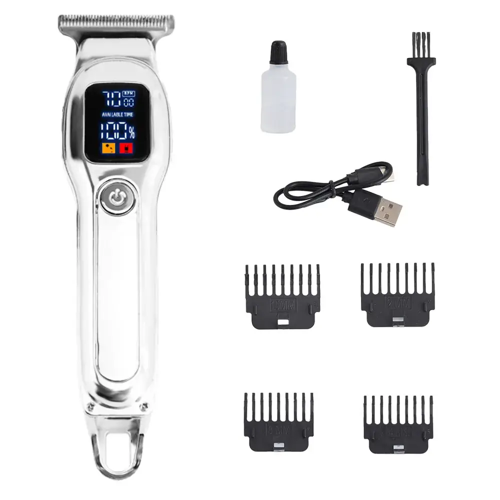 Digital Hair Clipper with 4 Combs & USB Charging