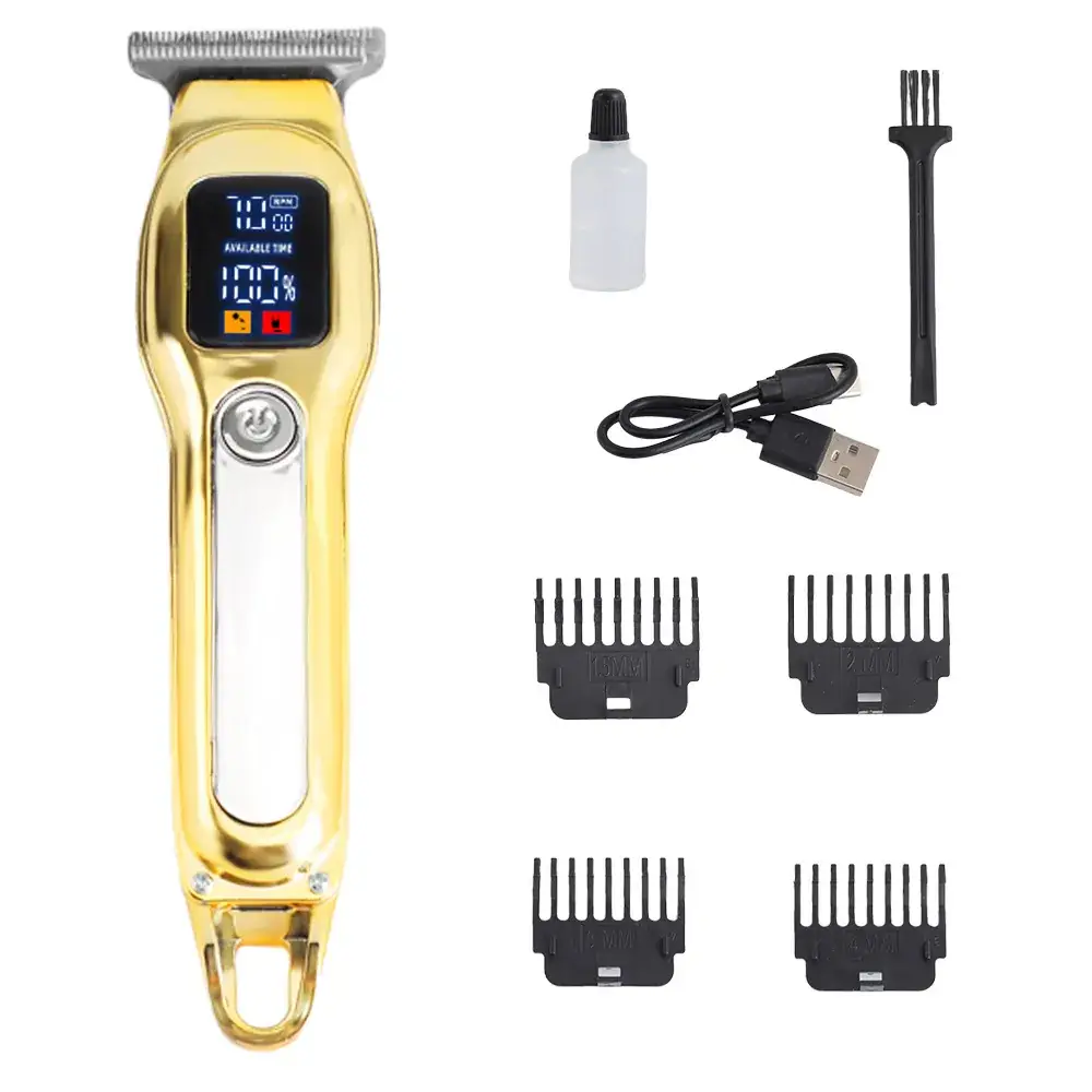 Digital Hair Clipper with 4 Combs & USB Charging