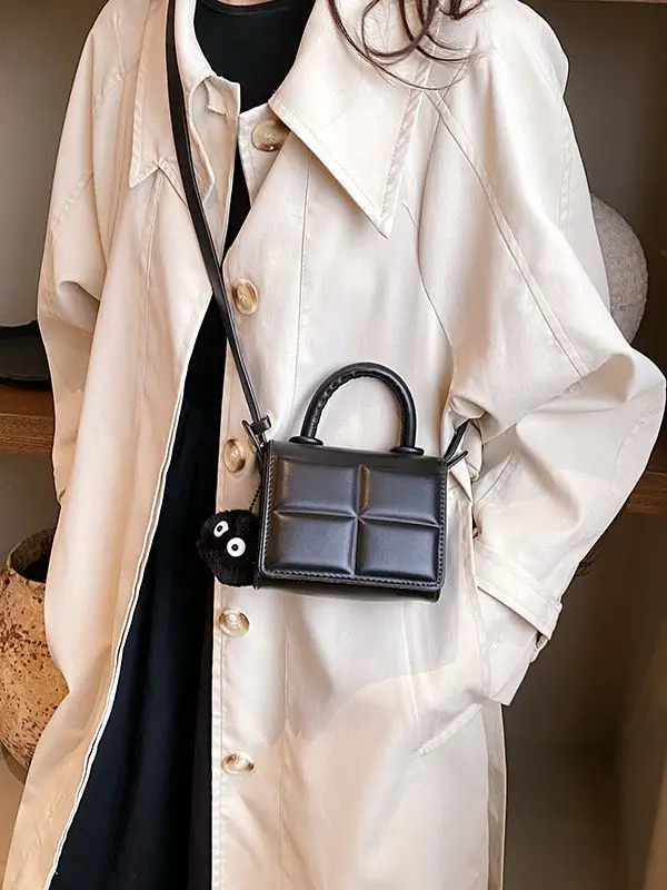 Women Retro Square Shoulder Bag Brown 2023 - Image 9