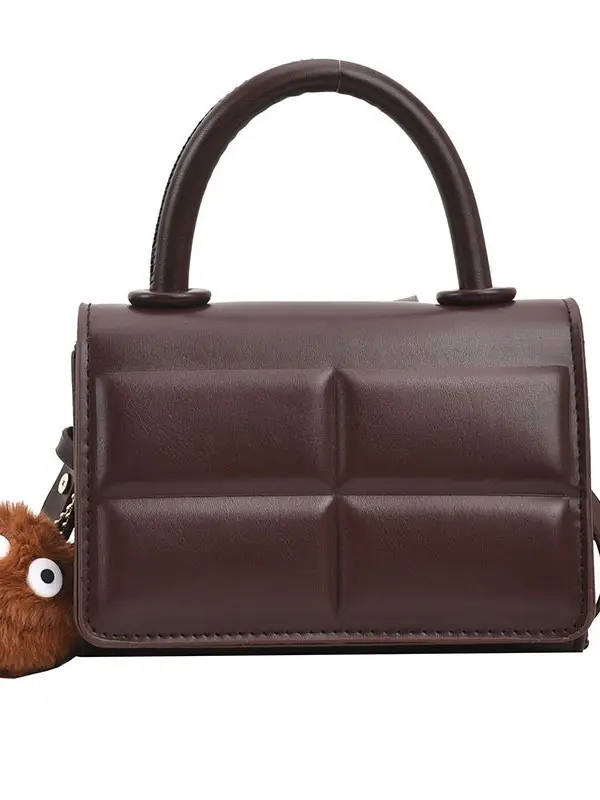 Women Retro Square Shoulder Bag Brown 2023 - Image 11