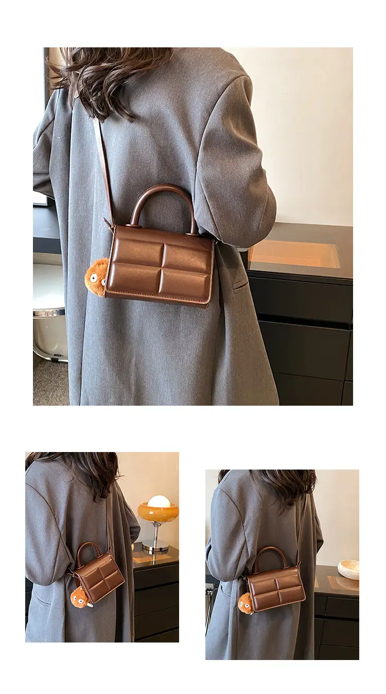 Women Retro Square Shoulder Bag Brown 2023 — feature 20