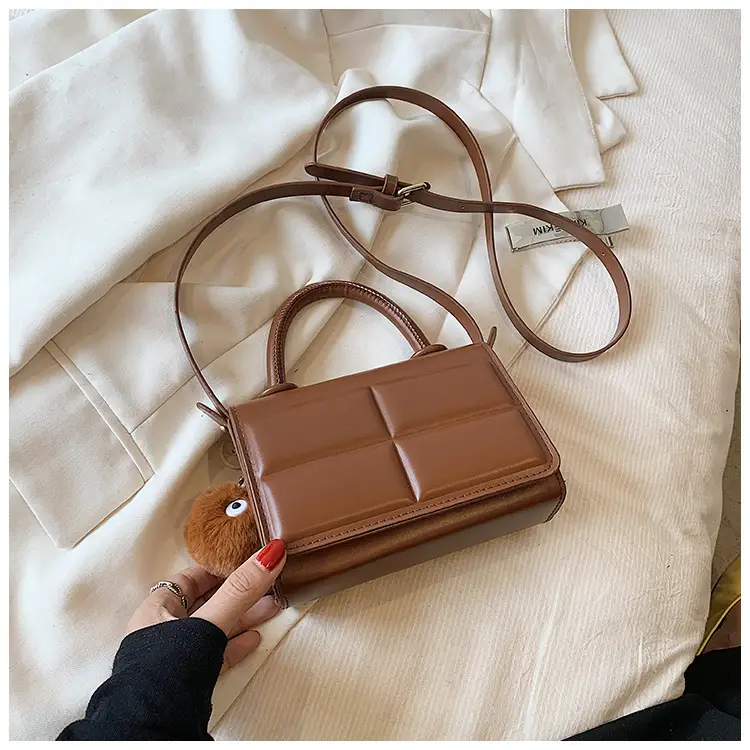 Women Retro Square Shoulder Bag Brown 2023 - Image 2