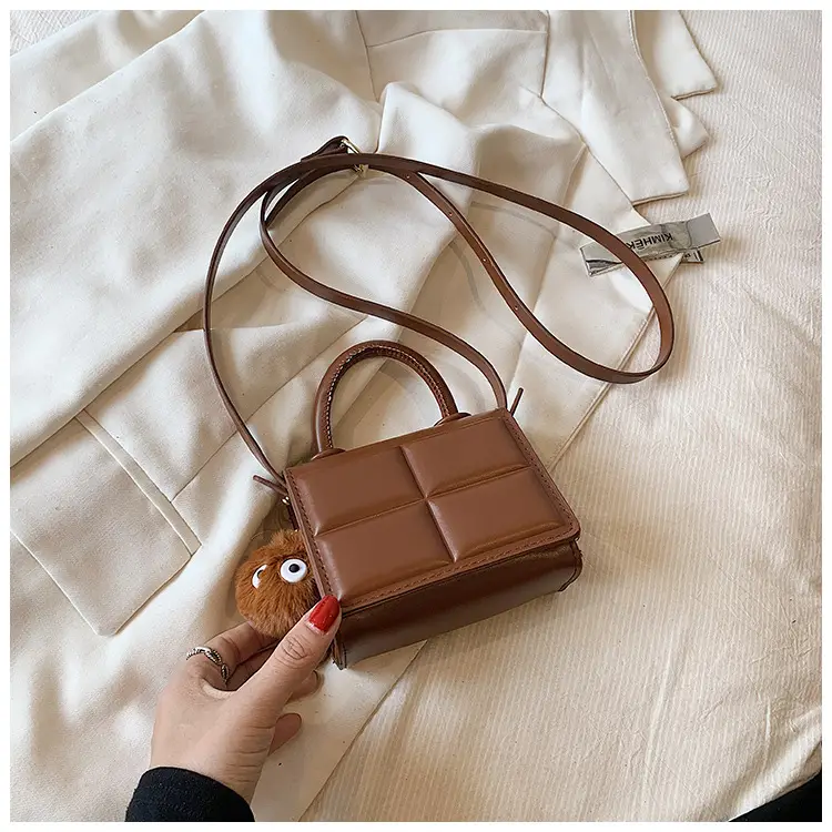 Women Retro Square Shoulder Bag Brown 2023 - Image 5