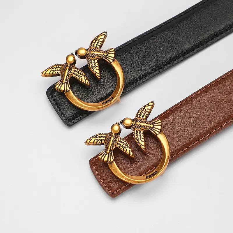 New Women's Real Cowhide Belt with Bird Buckle - Image 7