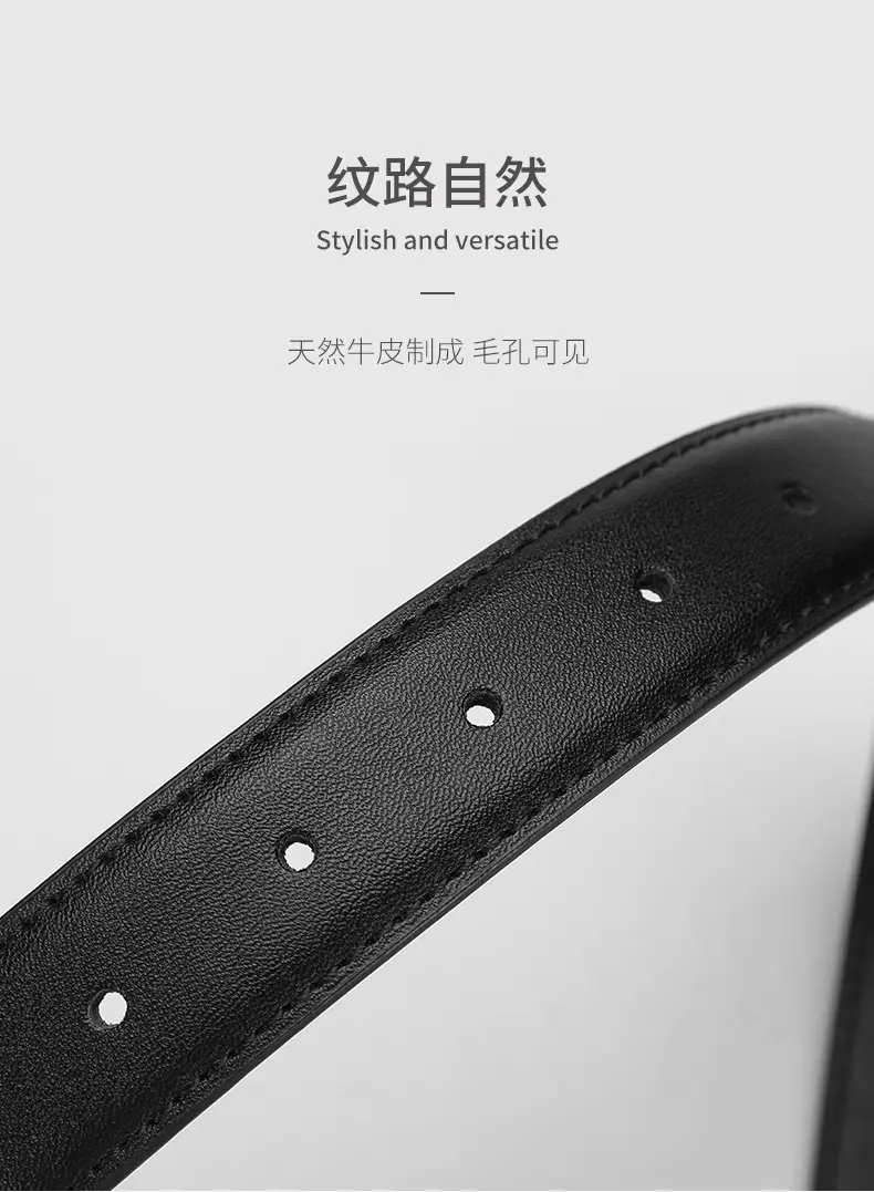 New Women's Real Cowhide Belt with Bird Buckle — feature 12
