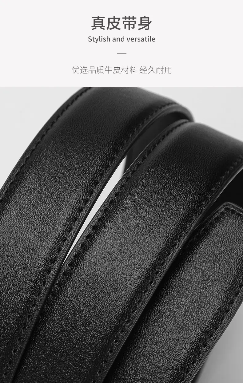 New Women's Real Cowhide Belt with Bird Buckle — feature 5