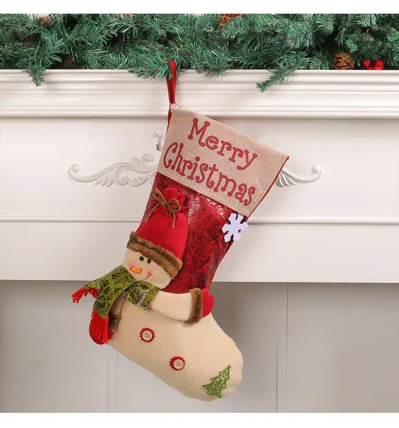 Christmas Socks 3D Extra Thickened Red Brown — feature 7