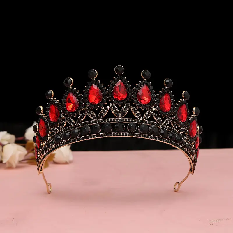 Luxury Green Crystal Bridal Crown for Weddings - Image 19