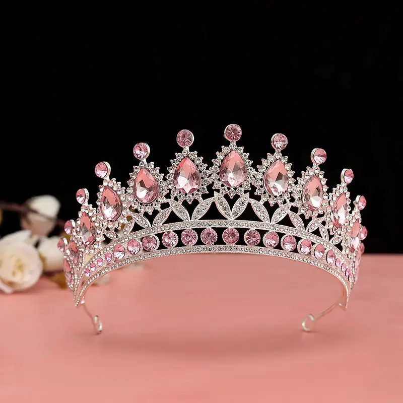 Luxury Green Crystal Bridal Crown for Weddings - Image 12