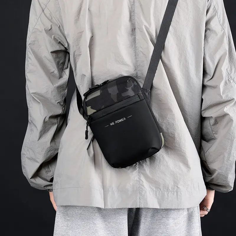 WEPOWER Black Men's Shoulder Bag Business Casual Messenger - Image 7