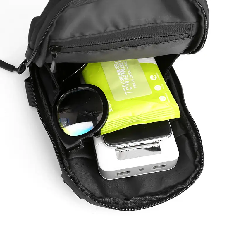 WEPOWER Black Men's Shoulder Bag Business Casual Messenger - Image 8