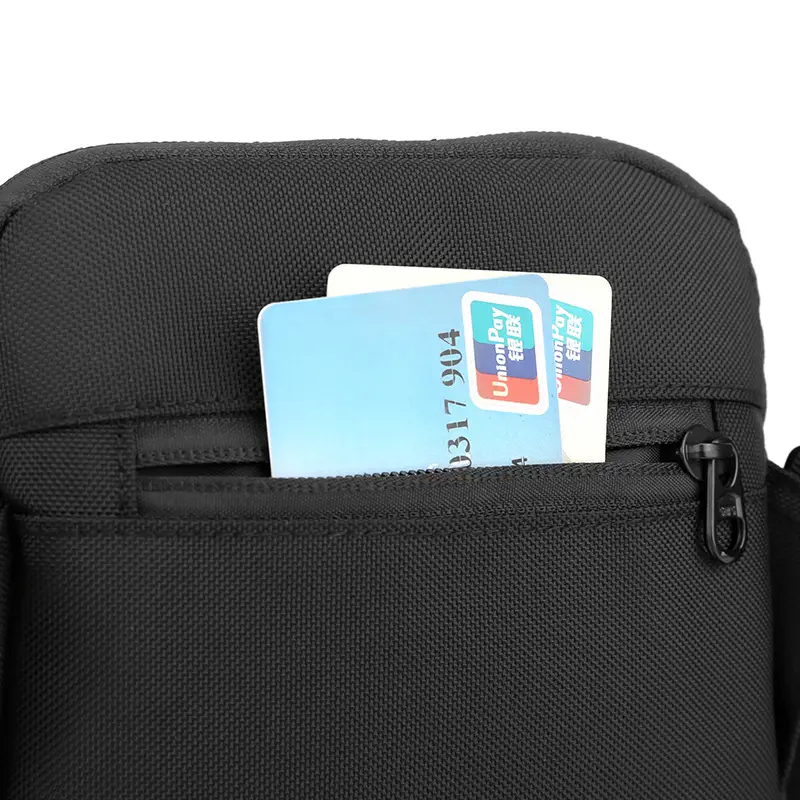 WEPOWER Black Men's Shoulder Bag Business Casual Messenger - Image 9