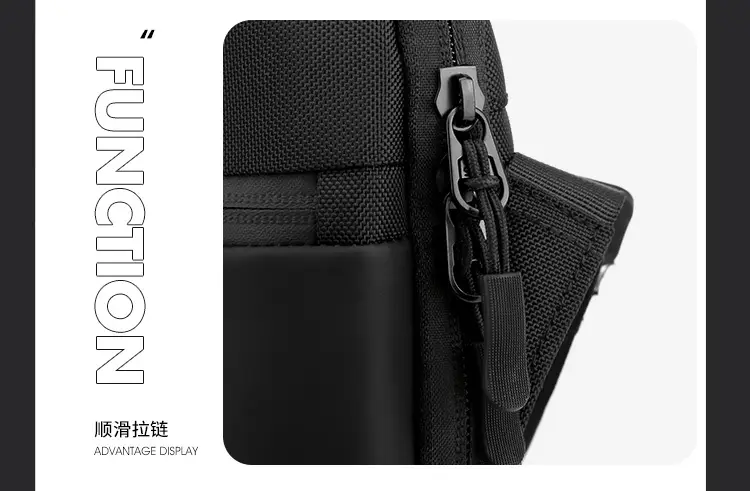 WEPOWER Black Men's Shoulder Bag Business Casual Messenger — feature 23