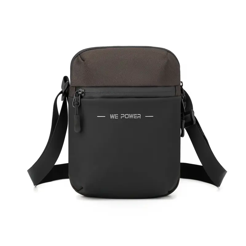 WEPOWER Black Men's Shoulder Bag Business Casual Messenger - Image 4