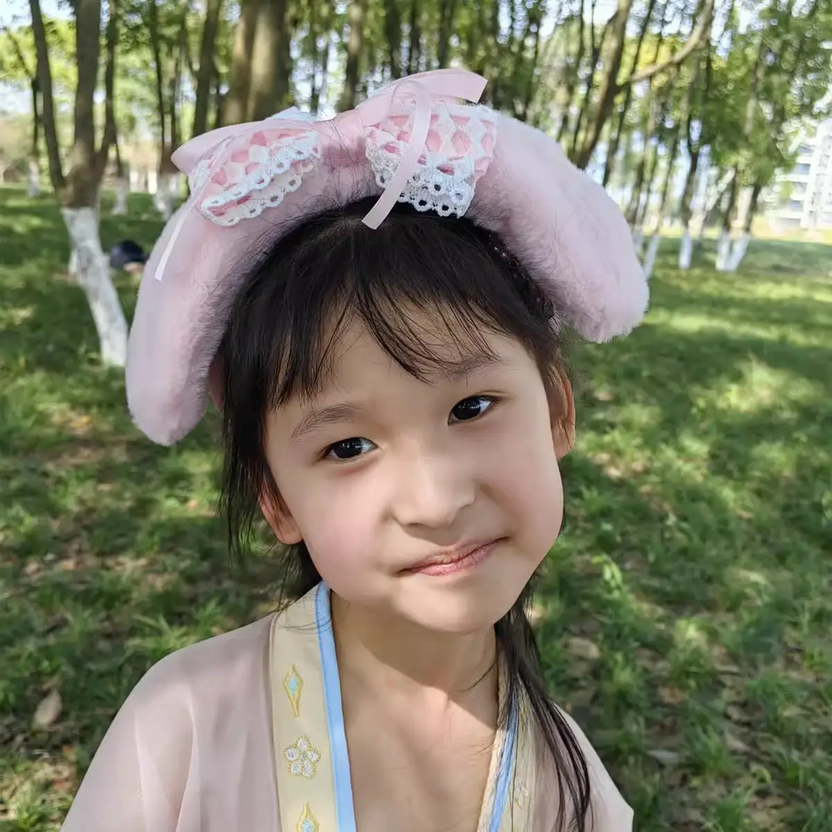 Blue Sparkly Bow Dog Headband for Girls — feature 7