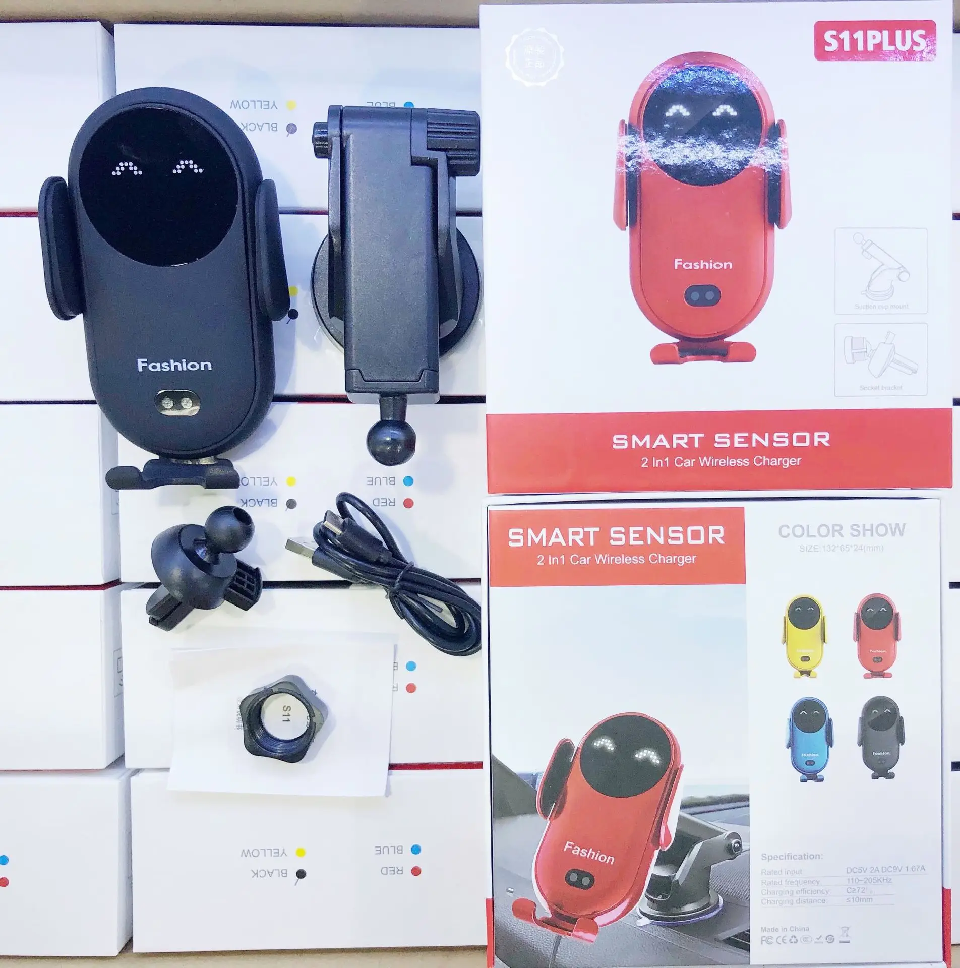 Infrared Car Phone Holder with Sound & 10W Charging - Image 5