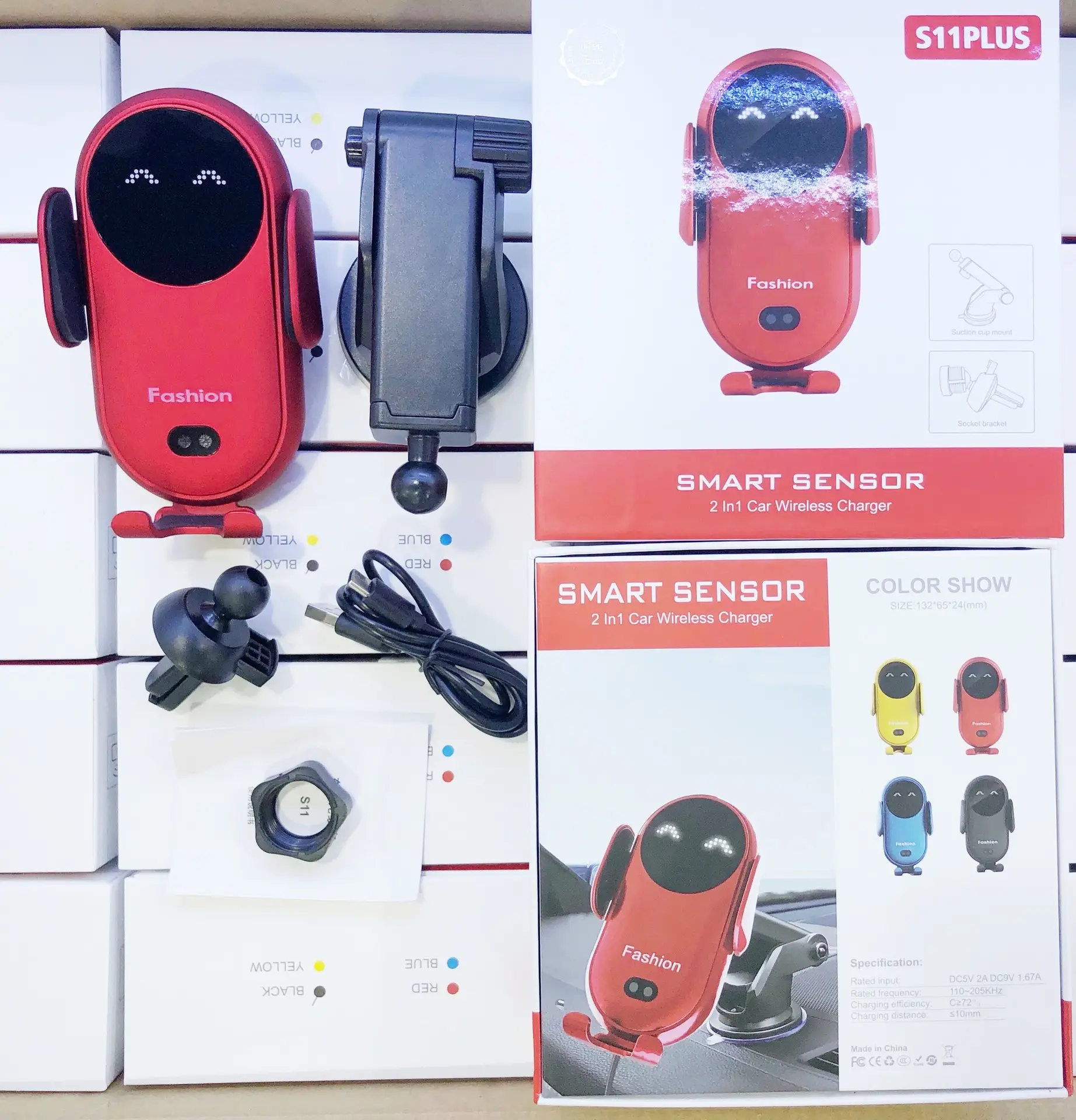Infrared Car Phone Holder with Sound & 10W Charging - Image 7