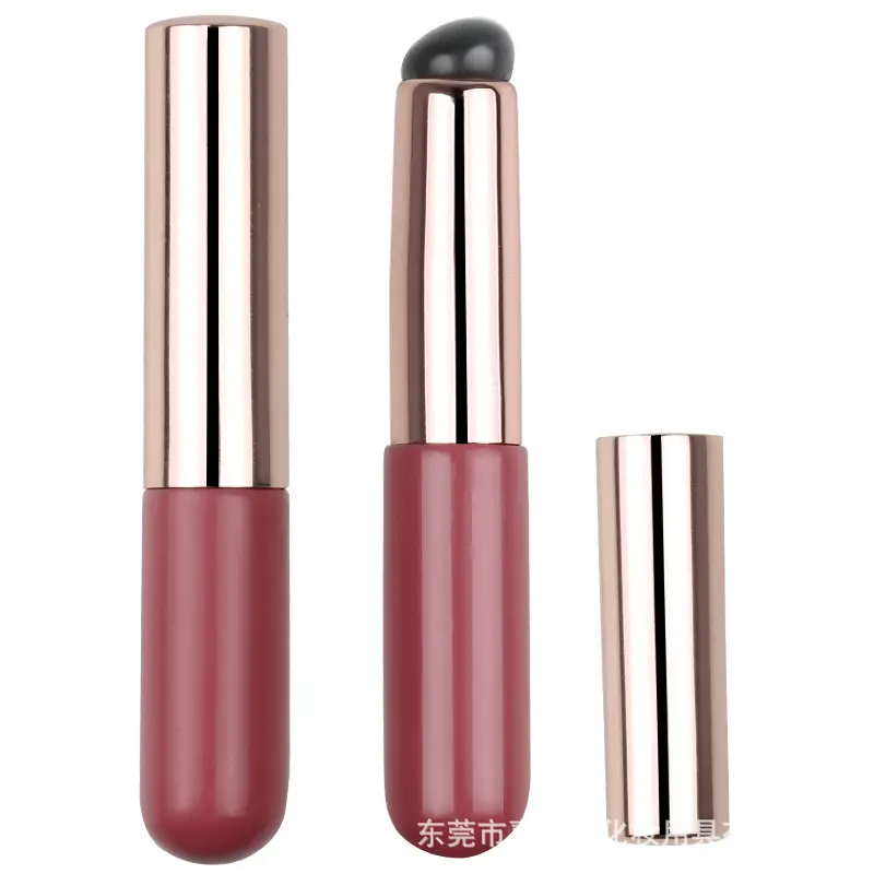 White Silicone Lip Brush with Lid Fingers for Concealing - Image 2