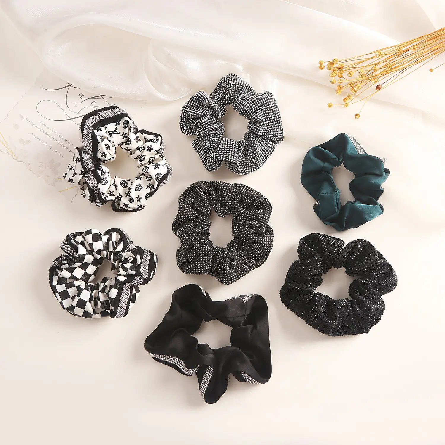 Full Diamond Hair Tie with High Elasticity Band