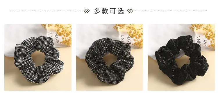 Full Diamond Hair Tie with High Elasticity Band — feature 12
