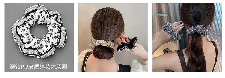 Full Diamond Hair Tie with High Elasticity Band — feature 14