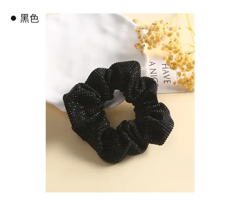 Full Diamond Hair Tie with High Elasticity Band — feature 17