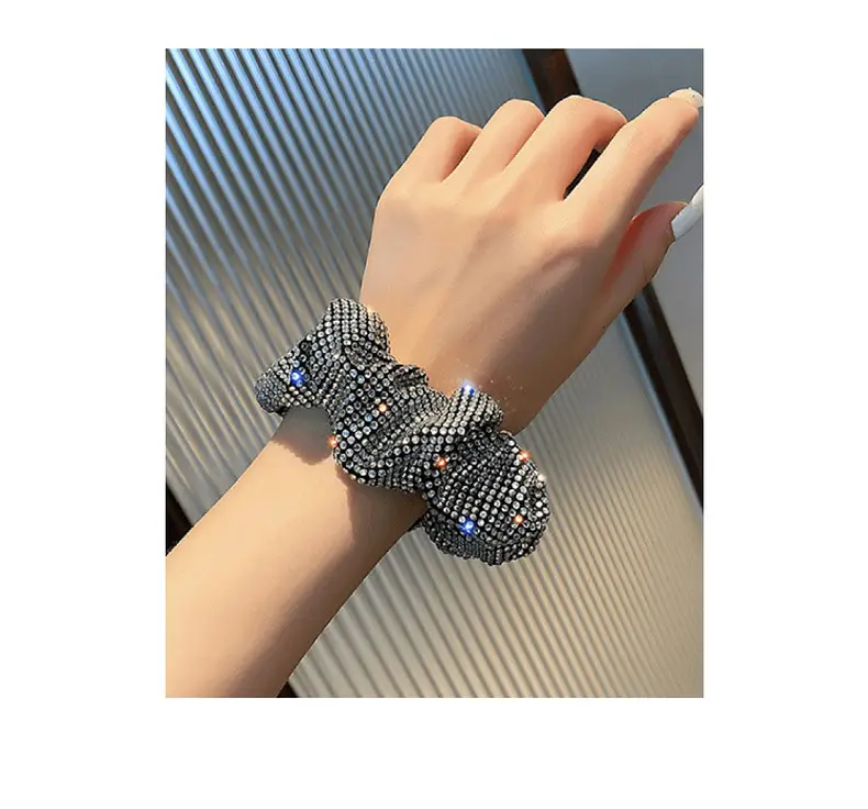 Full Diamond Hair Tie with High Elasticity Band — feature 25