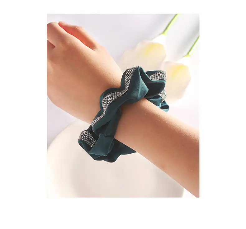 Full Diamond Hair Tie with High Elasticity Band — feature 26