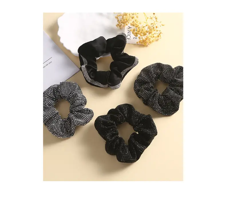 Full Diamond Hair Tie with High Elasticity Band — feature 27