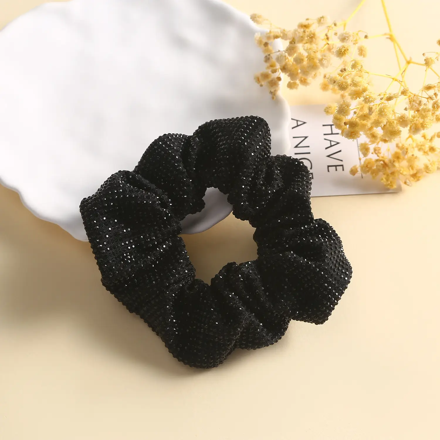 Full Diamond Hair Tie with High Elasticity Band