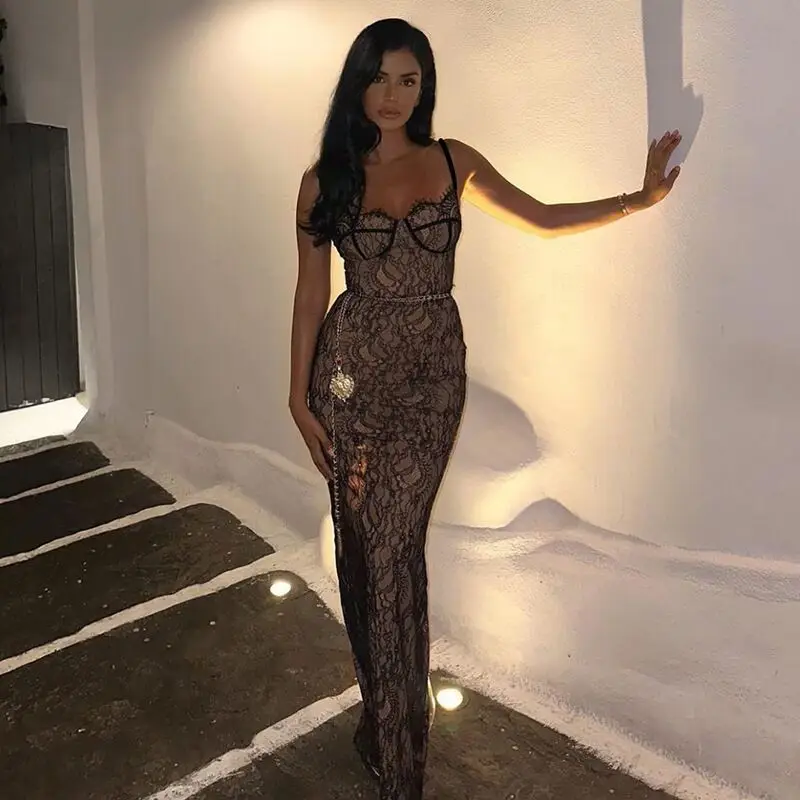 Black Lace Wind Sling Dress for Women 2023 — feature 18