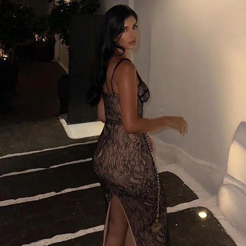 Black Lace Wind Sling Dress for Women 2023 — feature 19