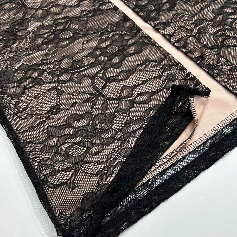 Black Lace Wind Sling Dress for Women 2023 — feature 38