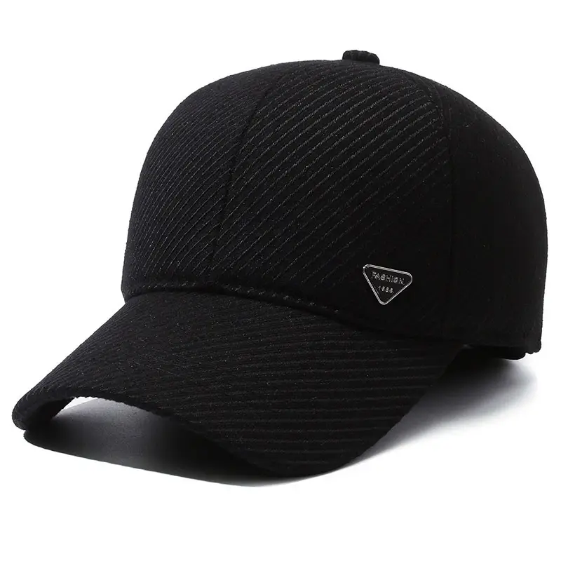 Winter Men's Grey Prada Cap with Ear Protection