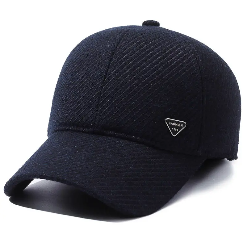 Winter Men's Grey Prada Cap with Ear Protection