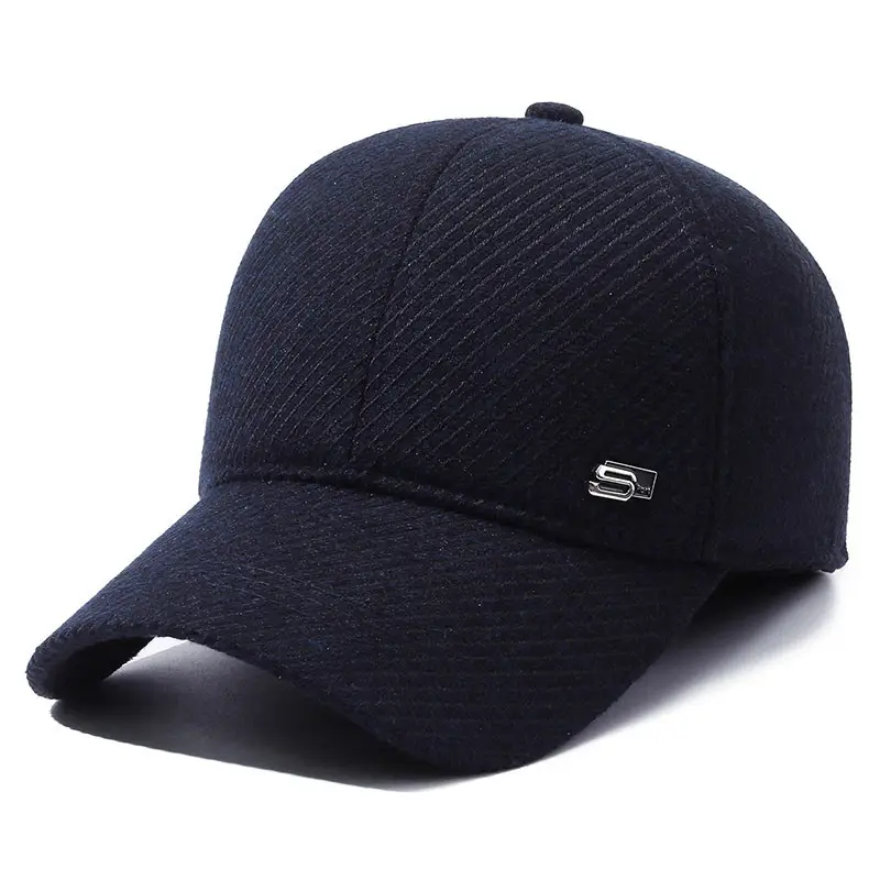 Winter Men's Grey Prada Cap with Ear Protection