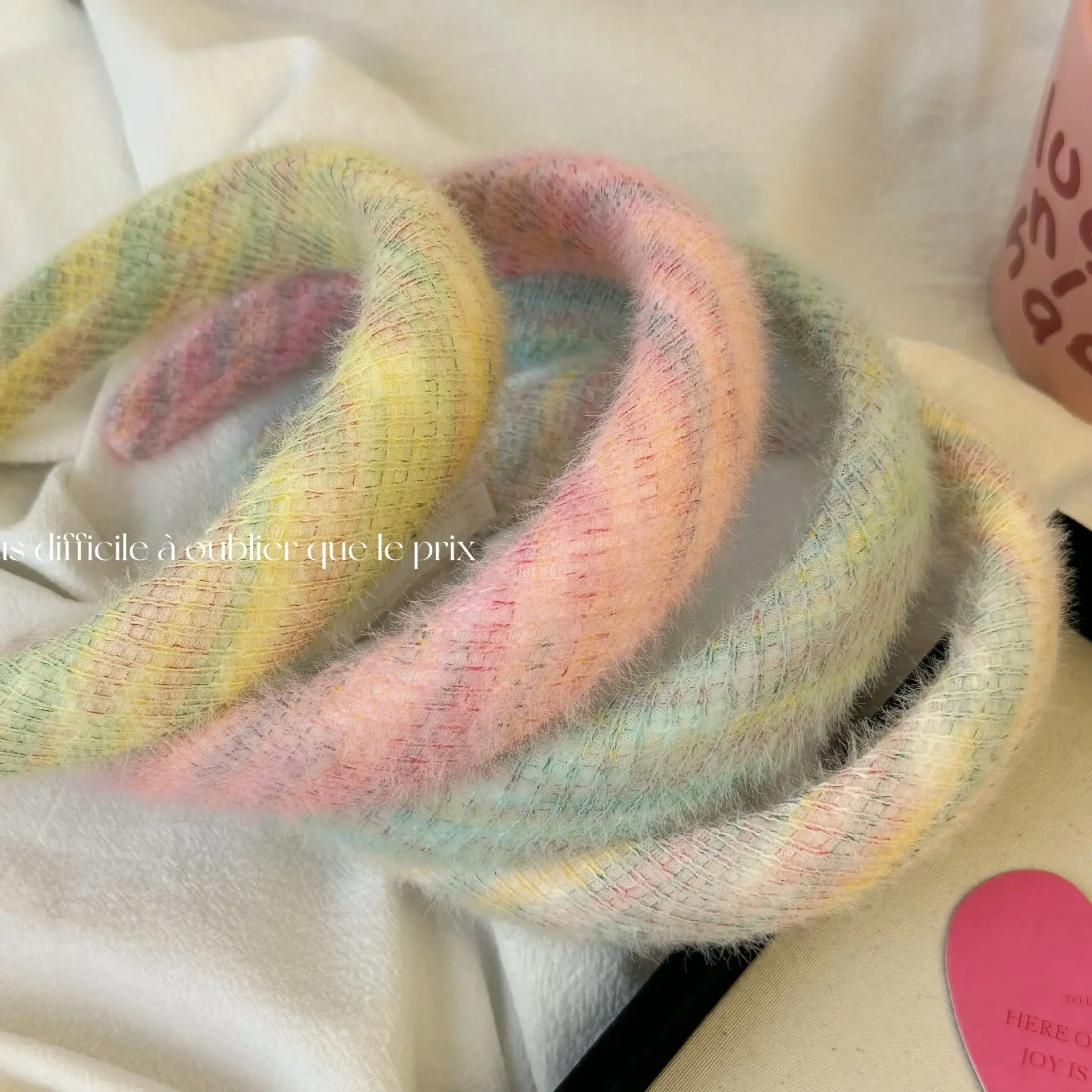 Soft Glutinous Fur Headband for Girls, Colorful, Autumn Winter, New Arrival - Image 5