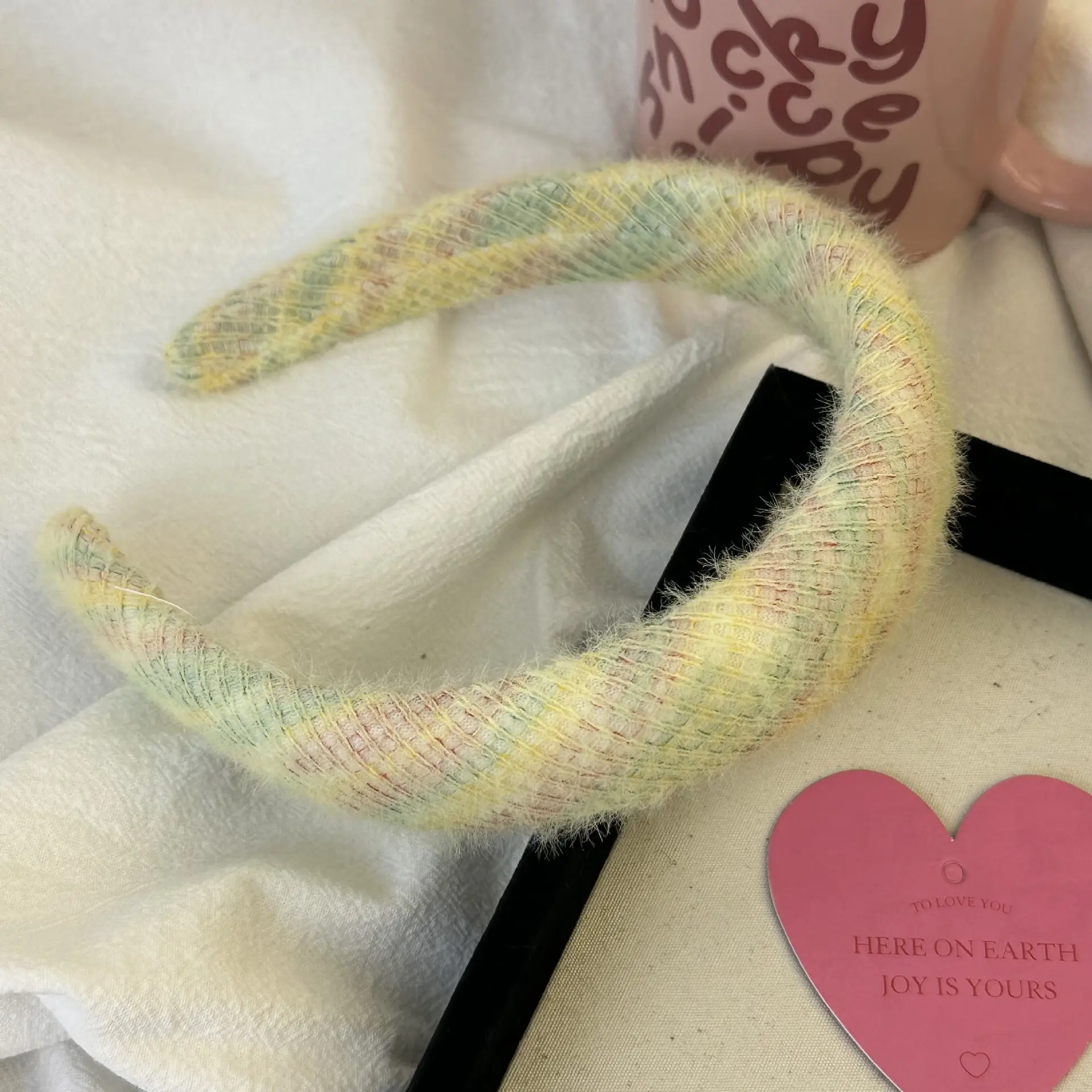 Soft Glutinous Fur Headband for Girls, Colorful, Autumn Winter, New Arrival - Image 2