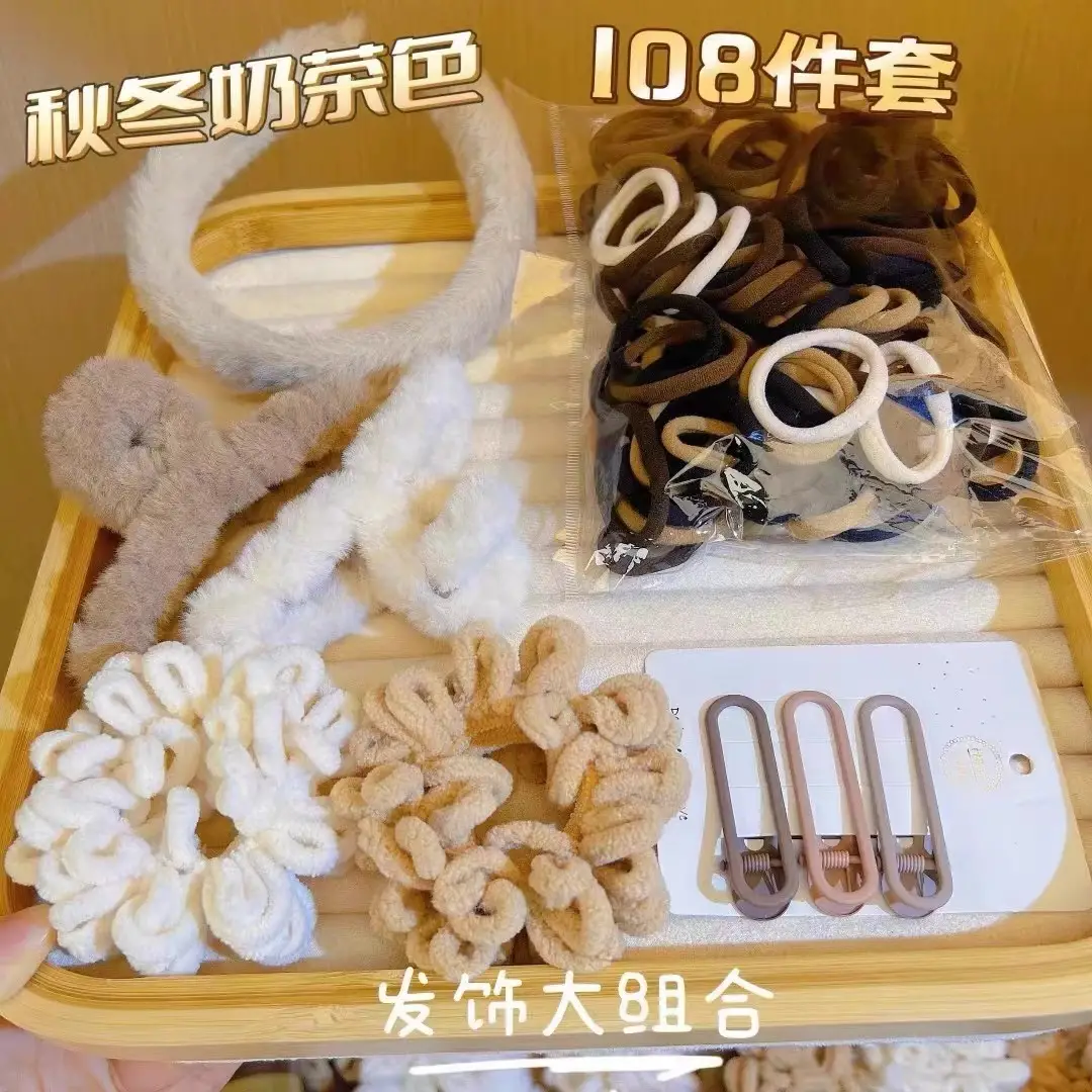 Winter Hairpins & Plush Headbands Set 111 Pcs - Image 2