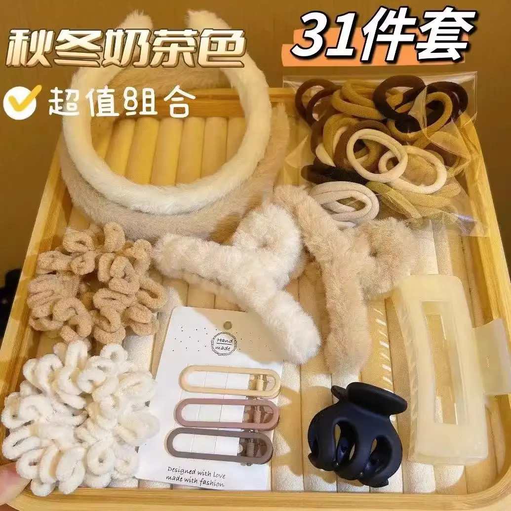 Winter Hairpins & Plush Headbands Set 111 Pcs - Image 3